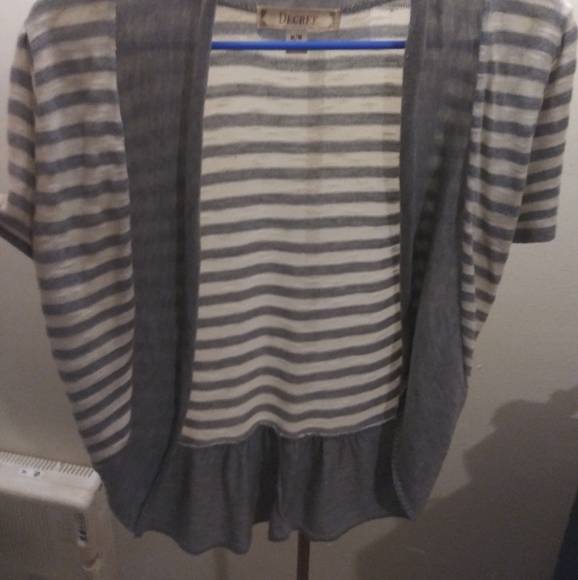 Women's short sleeve sweater coverup - Picture 3 of 3